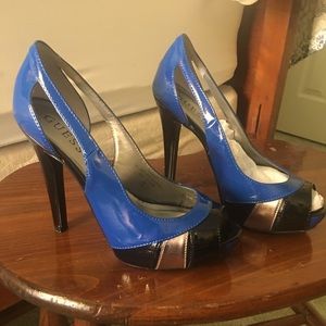 High heeled shoes